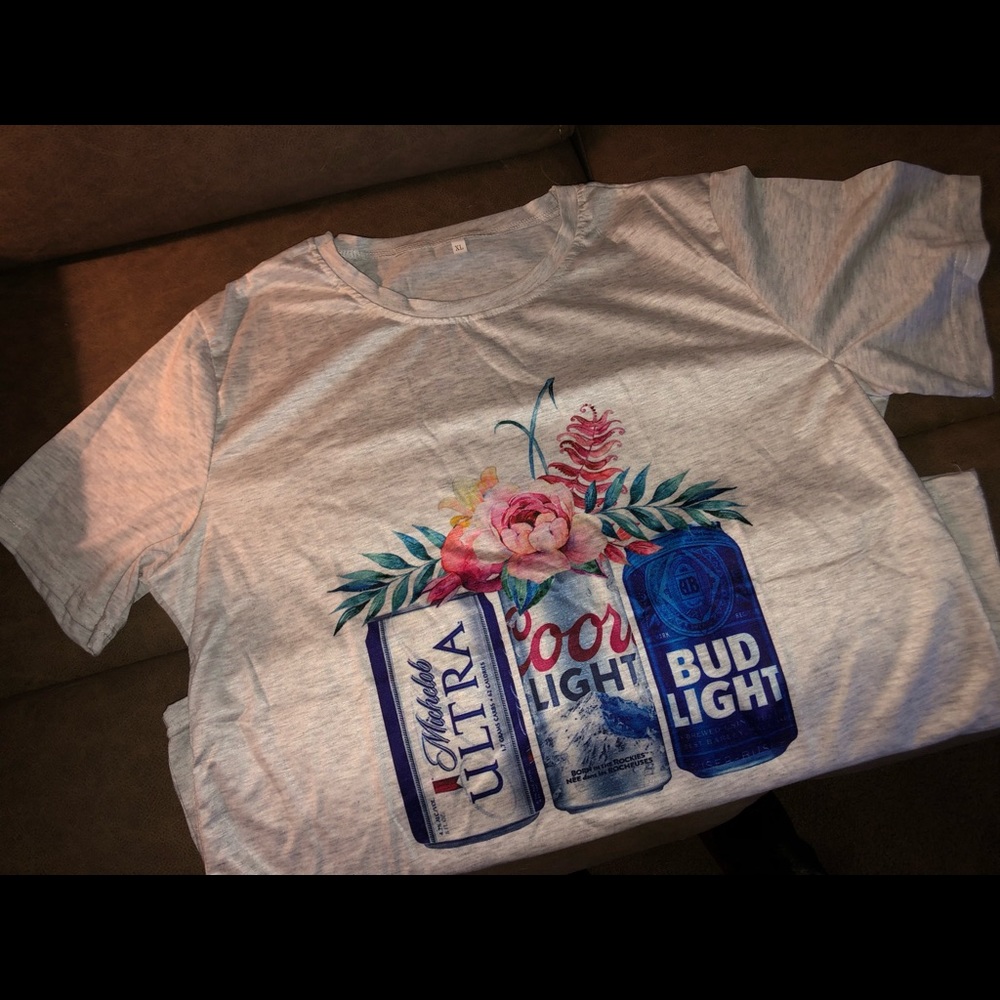 Beer Can Flower T-shirt